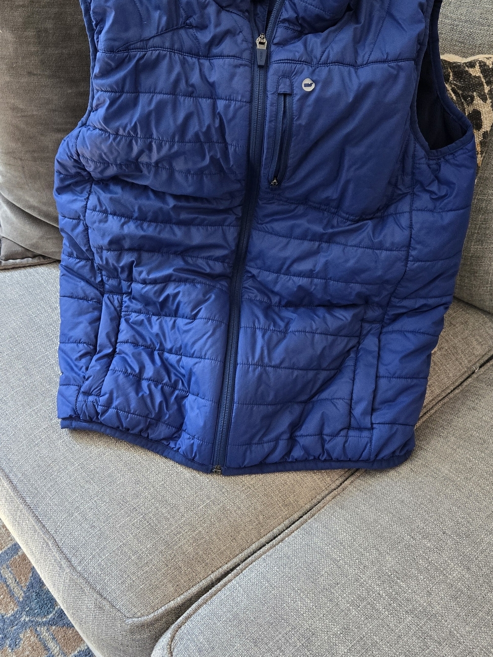 Boys XL Vineyard Vines Blue Quilted Puffer Vest